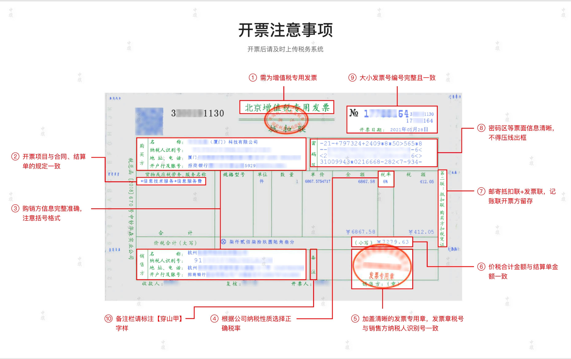 增值稅發(fā)票開票時所需要的注意事項(xiàng)