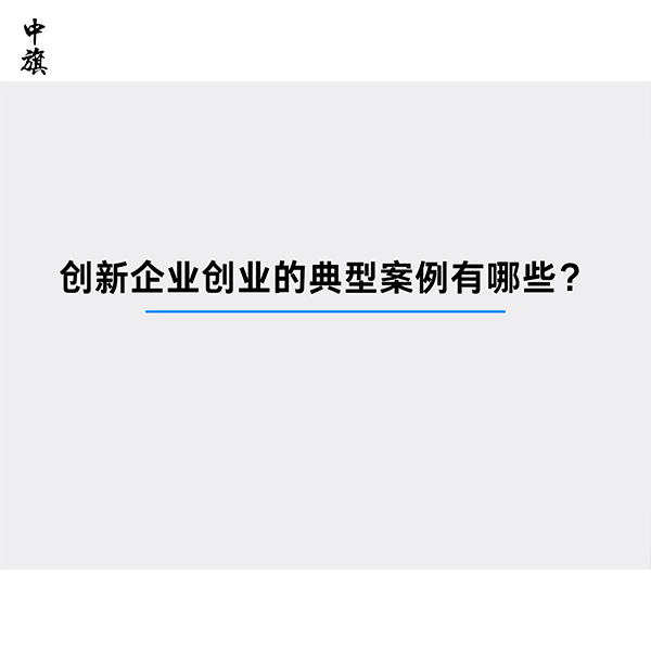 創(chuàng)新企業(yè)創(chuàng)業(yè)的典型案例有哪些？