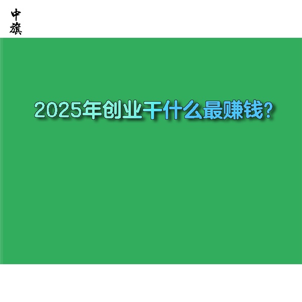 2025年創(chuàng)業(yè)干什么最賺錢？
